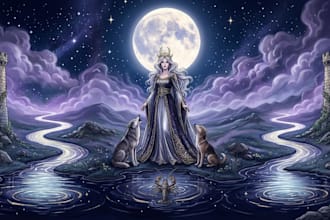 design custom tarot card, spiritual card illustration, zodiac card, oracle deck