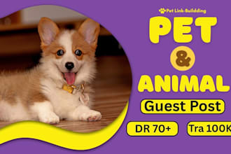 publish pet guest posts with animal backlinks on high da pet blogs