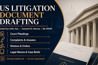draft a legal complaint, answer, motion, or court pleading