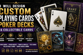design custom tcg, trading and collectible game cards