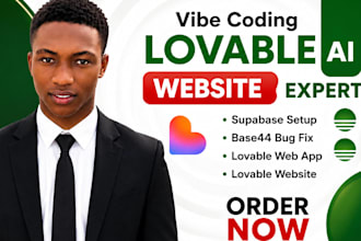 develop lovable websites, lovable landing page, or lovable web app