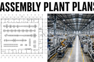 design assembly plant floor plans manufacturing blueprint package facility