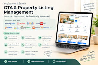 manage and optimize your hotel, hostel, airbnb, google, and ota listings