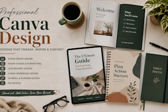 canva ebook design ebook design canva workbook journal design pdf lead magnet