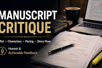 critique your novel and give detailed manuscript feedback
