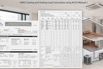 perform hvac cooling and heating load calculation using acca manual j