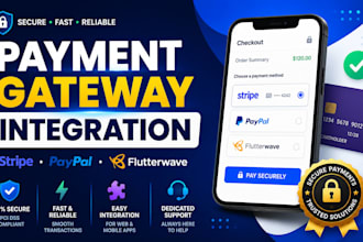 setup and integrate payment gateway for shopify and website