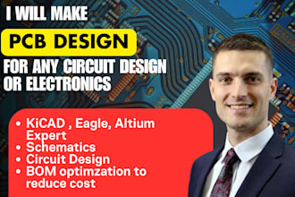 design schematic and pcb in altium,eagle,pads, kicad,proteus and diptrace