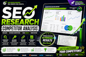 do professional SEO  research competitor analysis and keyword gap