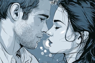 design a romantic book cover full of emotion