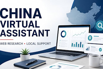 be your china virtual assistant for web research and digital support