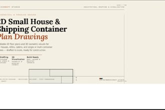 design 2d small house plan shipping container drawings