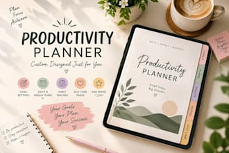 design a perfect productivity planner on canva