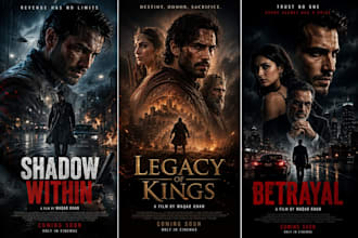 create a unique movie poster for you in 2 hours