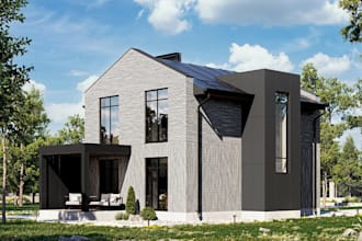 produce construction render from 2d plan, dwg to external cgi, 3d view interior