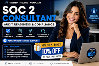 soc 2 consultant for audit readiness and compliance,penetration testing for soc2