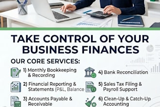 do your monthly bookkeeping and financial record keeping