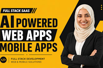 develop full stack saas, ai powered web apps and mobile apps