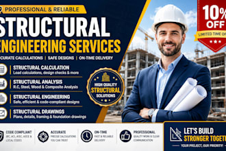 do structural calculation structural analysis structural engineering and drawing