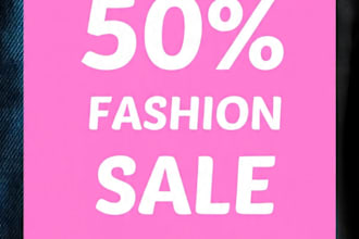 design fashion sale banner and promotional instagram post for clothing brand