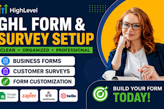 build and customize gohighlevel forms and surveys