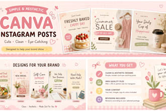 create simple and aesthetic canva instagram posts