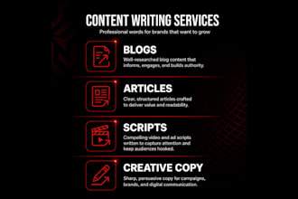 be your professional content writer