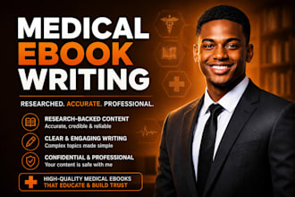 write your medical ebook as a professional medical writer