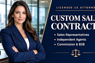 prepare a legally binding independent sales agent contract