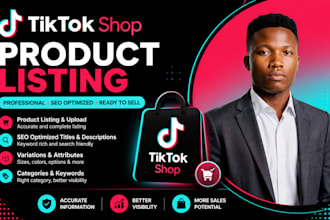 do tiktok shop product listing and SEO optimization