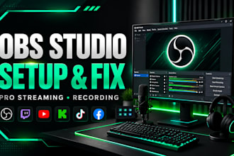 setup and fix obs studio for professional streaming and recording