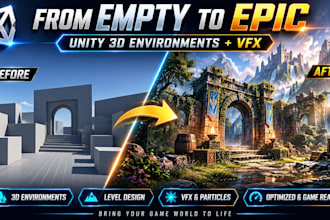 create immersive 3d game environments in unity with vfx