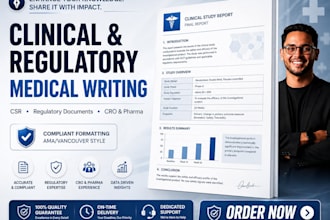 write format clinical study report regulatory medical documents for cros pharma