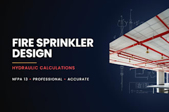 design nfpa 13 fire sprinkler system and perform hydraulic calculations