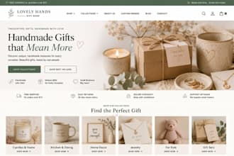 design squarespace gift shop website handmade gift shop ecommerce website