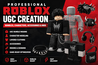 create professional roblox ugc, roblox accessories