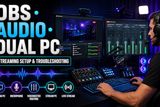 fix obs streamlabs voicemeeter audio issues and dual PC streaming setup