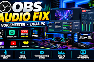 fix obs audio, voicemeeter and dual PC streaming issues