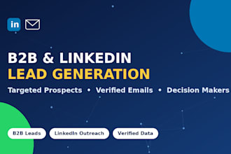 do targeted b2b linkedin lead generation and verified email list
