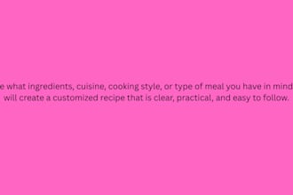create unique homemade recipes