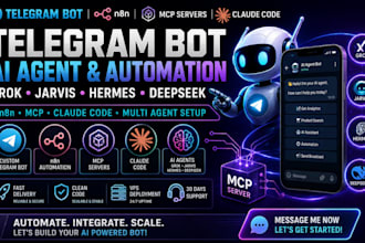 setup fix grok telegram trading bot jarvis ai hermes dsh agent os n8n claude mcp