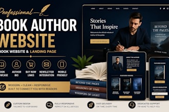build book author website ebook author website and ebook landing page