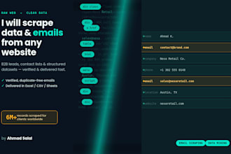 help you scrape and verified email list, email scraping