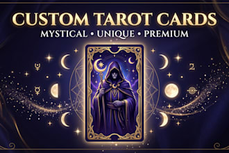 create mystical custom tarot cards and stunning tarot card artwork