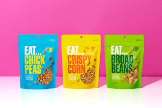 design fda packaging, food labels, pouch packaging for snacks and coffee