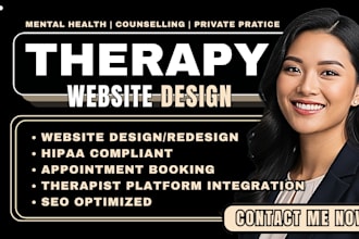 medical therapy website mental health wellness counseling website redesign