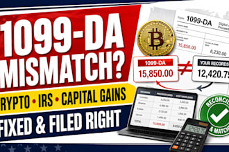 fix your crypto 1099 da irs mismatch capital gains tax report