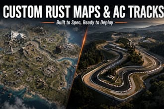 design custom assetto corsa tracks and rust maps for your server