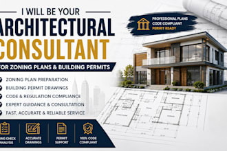 be your architectural consultant for zoning plans and building permits