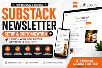 set up and customize your substack newsletter and publication